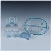 Image 1 : 7pc Vintage Blue Pattern Glass Grouping