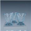 Image 2 : 7pc Vintage Blue Pattern Glass Grouping