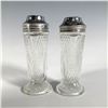 Image 1 : 2pc Hazel Atlas Starlight Salt and Pepper Shakers