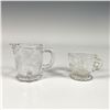 Image 1 : 2pc Glass Creamer and Teacup