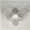 Image 2 : 3pc Vintage Glass Creamers & Spooner