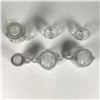 Image 3 : 4pc Glass Creamers and Sugar Bowls with Lids