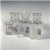 Image 2 : Set of 6 Miniature Cut Glass Vases