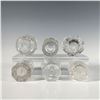 Image 3 : Set of 6 Miniature Cut Glass Vases