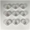 Image 2 : 9pc Glass Mini Bowls for Salt, Pepper, and Dipping Sauces