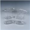 Image 1 : 6pc Vintage Cut Crystal Radish and Celery Dishes