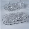 Image 2 : 6pc Vintage Cut Crystal Radish and Celery Dishes