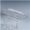 Image 4 : 6pc Vintage Cut Crystal Radish and Celery Dishes