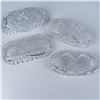 Image 6 : 6pc Vintage Cut Crystal Radish and Celery Dishes
