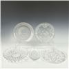 Image 1 : 5pc Large Glass Plates and Salad Bowl