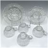 Image 2 : 6pc McKee Rock Crystal Clear Plates & Cups