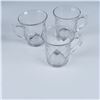 Image 3 : 15pc Heisey Glass Cups and Saucers, Optic