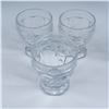 Image 4 : 15pc Heisey Glass Cups and Saucers, Optic