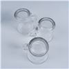 Image 7 : 15pc Heisey Glass Cups and Saucers, Optic