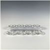 Image 1 : Set of 8 Duncan & Miller Glass Teardrop Ashtrays