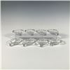 Image 2 : Set of 8 Duncan & Miller Glass Teardrop Ashtrays