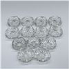 Image 2 : 13pc Vintage Glass Salt Cellars