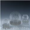 Image 2 : 44pc Royal Lace Pattern Depression Glass Dinner Set