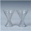 Image 2 : 11pc Duncan & Miller Glass Tableware Pieces, Caribbean Clear