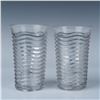 Image 3 : 11pc Duncan & Miller Glass Tableware Pieces, Caribbean Clear