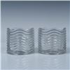 Image 4 : 11pc Duncan & Miller Glass Tableware Pieces, Caribbean Clear