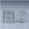 Image 6 : 11pc Duncan & Miller Glass Tableware Pieces, Caribbean Clear