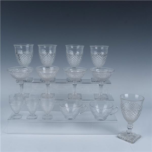14pc Westmoreland Clear Goblets and Cups