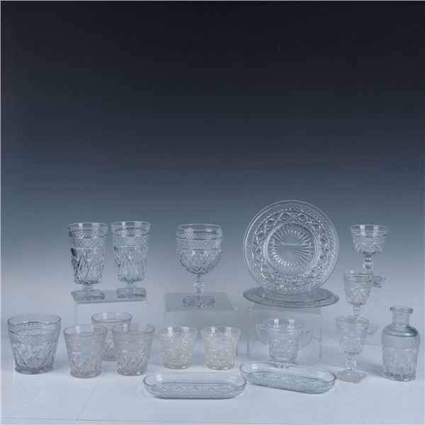 19pc Imperial Glass Kitchenware Set, Cape Cod