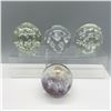 Image 1 : 4pc Crystal Ball Paperweights