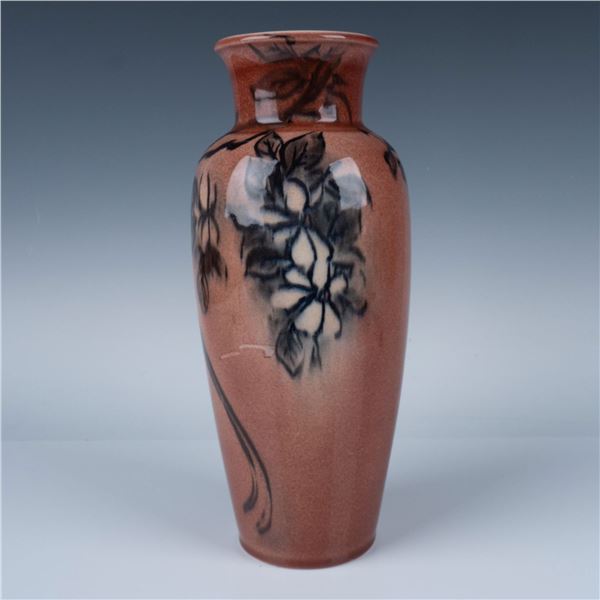 Rookwood Pottery by Ley Bird and Blossom Vase 2785