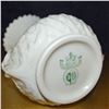 Image 3 : Belleek Porcelain Ivory Floral Vase, Green Mark, Rare