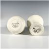 Image 3 : 2pc Eva Zeisel For Klein Reid Porcelain Lidded Vase & Carafe