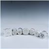 Image 10 : 7pc Floral and Foliage Art Ceramic Toothpick Holders