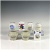 Image 1 : 7pc Souvenir Themed Porcelain Toothpick Holders