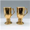 Image 1 : Pair of Hall China Irish Coffee Mugs, Golden Glo