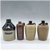 Image 1 : 4pc Brown Stoneware Jugs