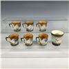 Image 2 : 7pc Japanese Art Pottery Dragonware Mini Mugs and Saki Cup