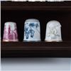Image 4 : 34pc Franklin Mint Thimbles With Display Rack