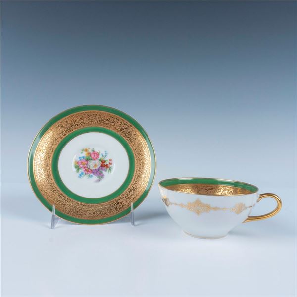 Charles Ahrenfeldt Limoges Porcelain Cup and Saucer Set