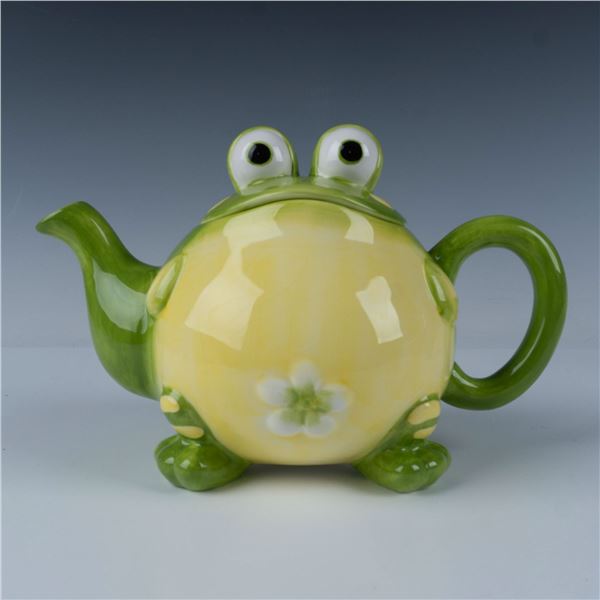 Burton & Burton Ceramic Teapot Hand Painted