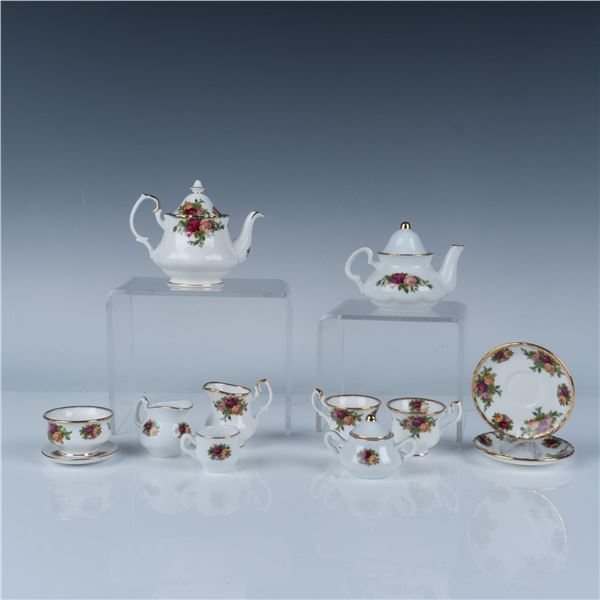 9pc Royal Albert Old Country Roses Miniature Tea Set