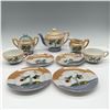 Image 1 : 9pc Japanese Porcelain Miniature Luster Ware Tea Service