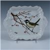 Image 1 : Vintage Hand Painted Bird And Flower Porcelain Serving Dish