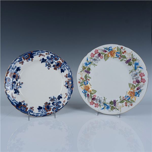 2pc Shelley Bone China and Keeling Plates