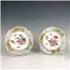 Image 1 : 2pc SP Dresden Floral Porcelain Plates