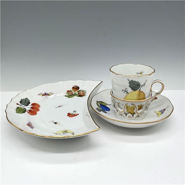 3pc Herend Salad Plate, Trembleuse Cup & Saucer
