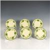 Image 1 : 6pc Franciscan Ivy Patterned Saucers