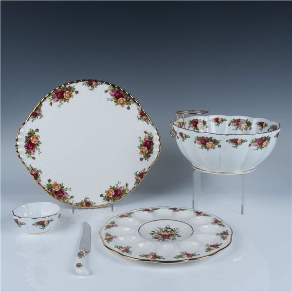 6pc Royal Albert Old Country Roses Serving Dishes