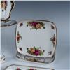 Image 5 : 16pc Royal Albert Old Country Roses Napkin Rings and Trays