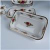Image 6 : 16pc Royal Albert Old Country Roses Napkin Rings and Trays